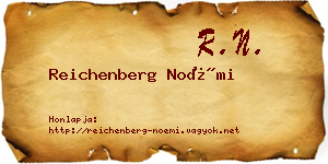 Reichenberg Noémi névjegykártya